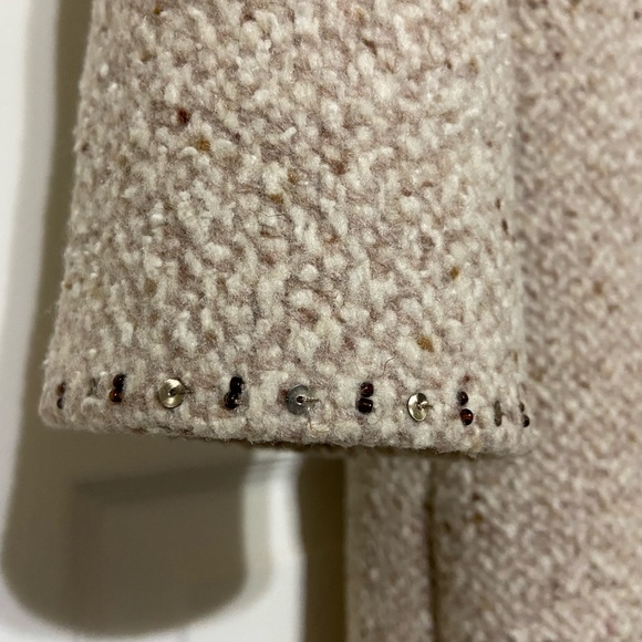 Biya Johnny Was New Wool coat embroidered with flowers US6 small $650.00 - Picture 6 of 9